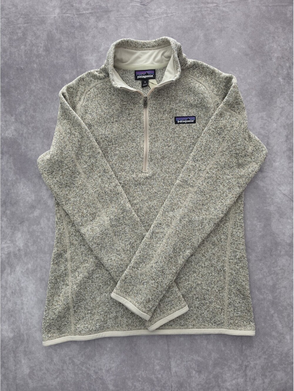 Patagonia Women's Medium Better Sweater 1/4 Zip Fleece Pullover with Lining.